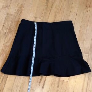 Loft Black Ruffle Hem Women's Skirt